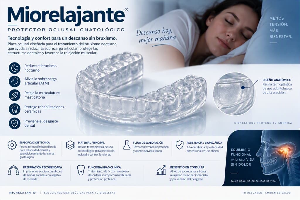 Miorelajante® Protector Oclusal Gnatológico